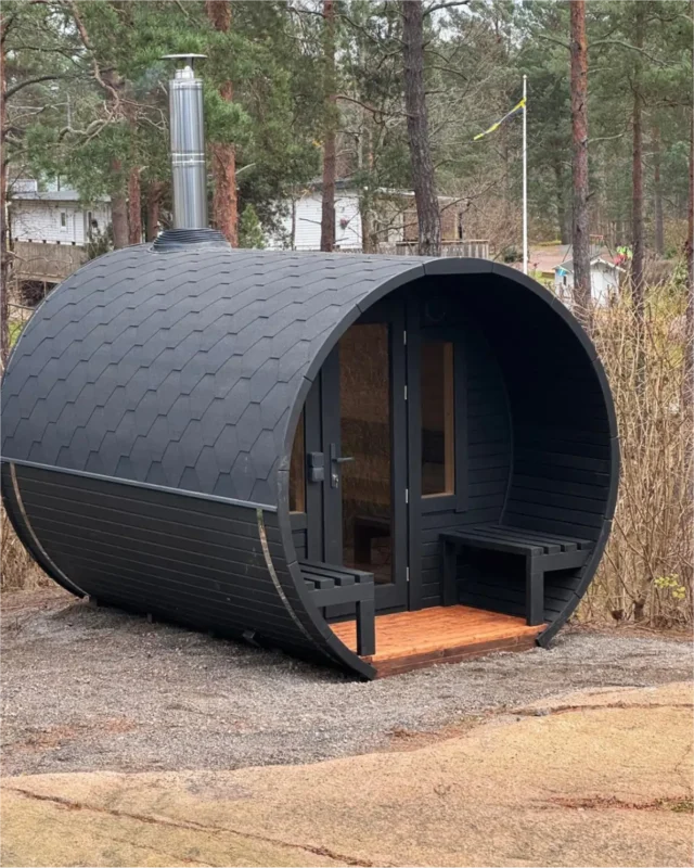 3M Sauna Barrel with terrace - Image 3