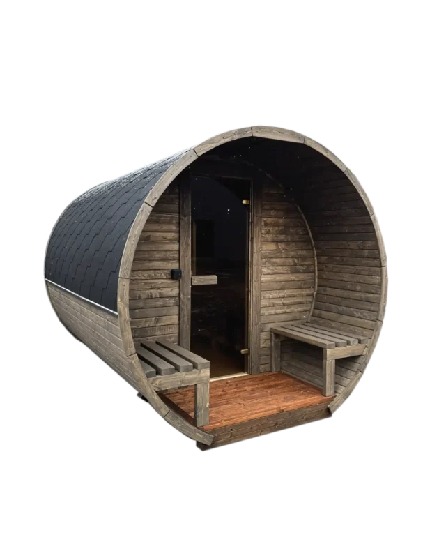 3M Sauna Barrel with terrace