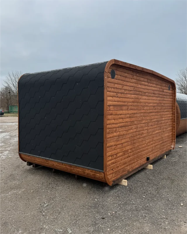 4M Cube Wide Sauna with Relax Room - Image 3