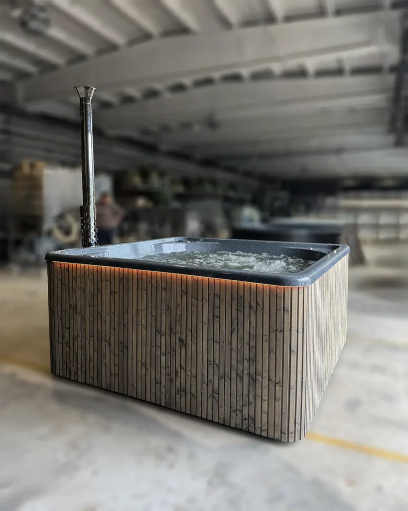 3D garnite Quadro SPA Hot Tub with LED stripe