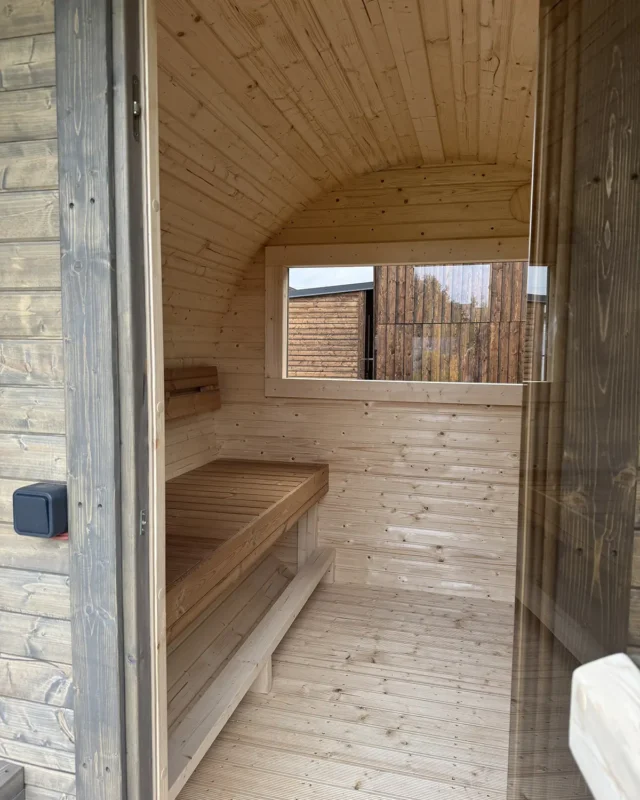 Sauna barrel interor