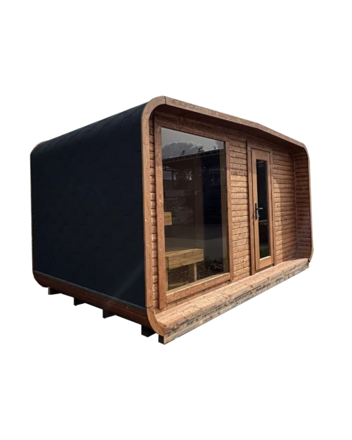 4M_Cube Wide Sauna with changing room