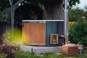 Outdoor Hot Tub on the terrace