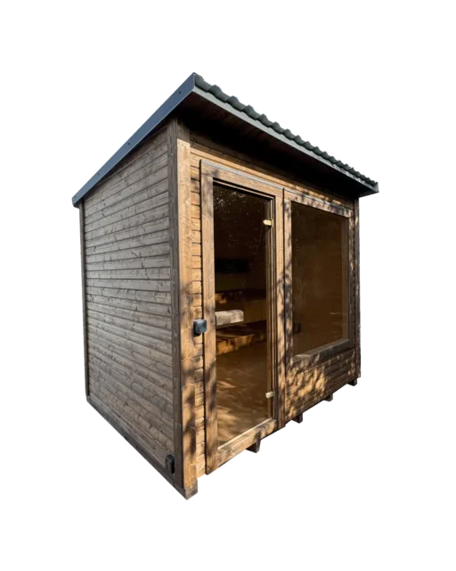 Sauna with window