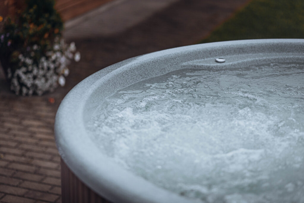 OsmoGuard™ 3D Granite fiberglass hot tub