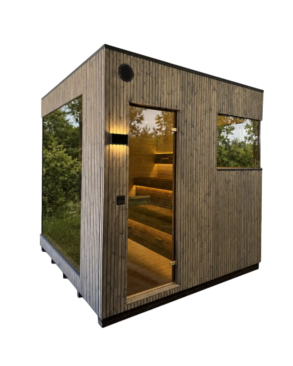 TAVO Panoramic Sauna with L-Glass