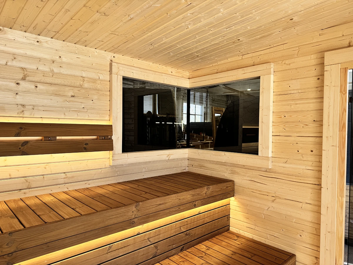 TAVO Panoramic Sauna with L-Glass - Image 5